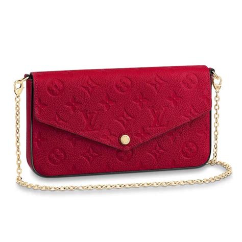 lv felicie pochette red|félicie pochette monogram.